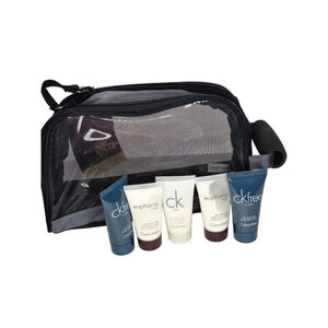 Men's Calvin Klein Black Gray Toiletry Bag One Size